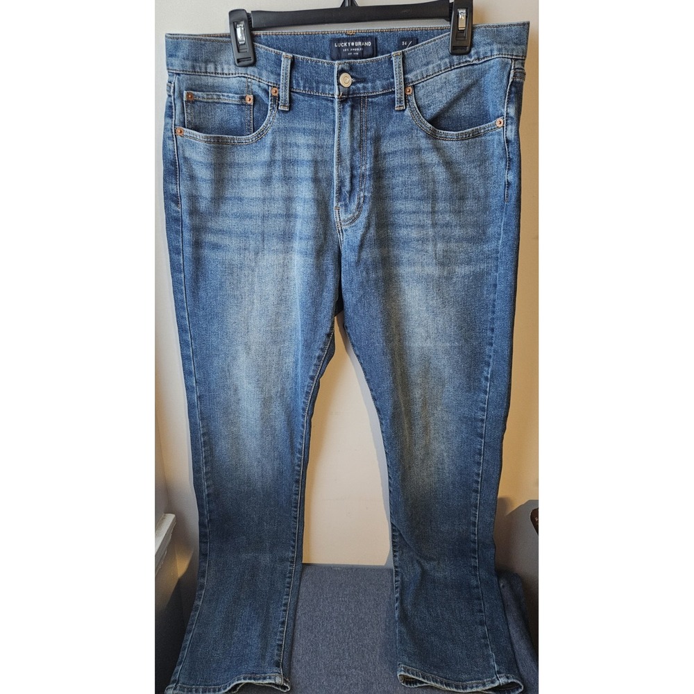 Lucky Brand‎ 410 Athletic Slim Men's Jeans W34 L34 Blue Stretch Denim